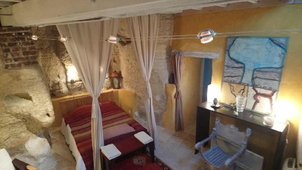 Troglodyte Loft Bed and Breakfast Thoré-la-Rochette Buitenkant foto